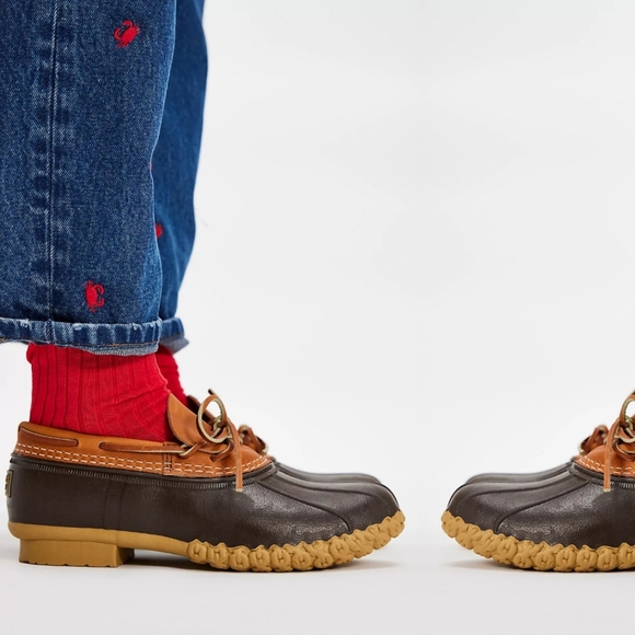 L.L. Bean Shoes - L.L.Bean Leather Rubber Mocs